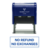 No Refunds No Exchanges Self Inking Rubber Stamp