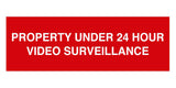 Signs ByLITA Basic Property 24 Hour Video Under Surveillance Sign