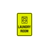 Portrait Round Laundry Room Sign