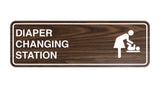 Signs ByLITA Standard Diapers Changing Station Sign