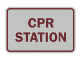 Signs ByLITA Classic CPR Station Sign