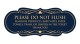 Signs ByLITA Designer Please Do Not Flush Etiqutte Sign