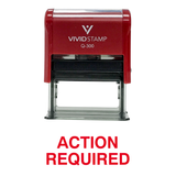Action Required Office Self Inking Rubber Stamp