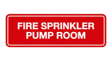 Signs ByLITA Standard Fire Sprinkler Pump Room Sign