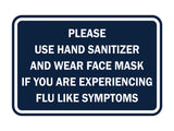Classic Framed Please Use Hand Sanitizer and Wear Face Mask Sign