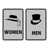Portrait Round Men / Women Sign Set