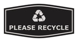Fancy Please Recycle Wall or Door Sign