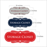 Signs ByLITA Designer Storage Closet Sign
