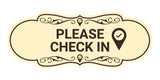 Designer Please Check In Wall or Door Sign