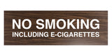Signs ByLITA Basic No Smoking Including E-Cigarettes Sign