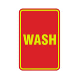 Portrait Round Wash Sign