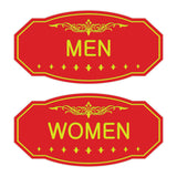 Victorian Men Women Sign Set