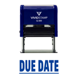 DUE DATE Self Inking Rubber Stamp