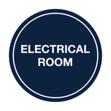 Signs ByLITA Circle Electrical Room Sign