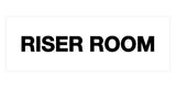 Signs ByLITA Basic Riser Room Sign