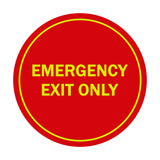Signs ByLITA Circle Emergency Exit Only Sign