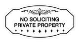 Signs ByLITA Victorian No Soliciting Private Property Sign