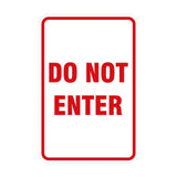 Portrait Round Do Not Enter Sign