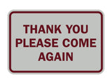 Signs ByLITA Classic Framed Thank You Please Come Again Sign