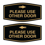 Signs ByLITA Fancy Please Use Other Door Sign Set