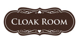 Signs ByLITA Designer Cloak Room Sign