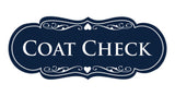 Signs ByLITA Designer Coat Check Sign