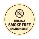 Signs ByLITA Circle This Is A Smoke Free Environment Sign