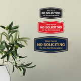 Fancy What Part of No Soliciting Do You Not Understand Wall or Door Sign