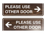 Signs ByLITA Standard Please Use Other Door Sign Set