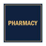 Square Pharmacy Sign with Adhesive Tape, Mounts On Any Surface, Weather Resistant