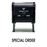 Black Special Order Self Inking Rubber Stamp