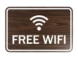 Signs ByLITA Classic Framed Free Wifi Sign