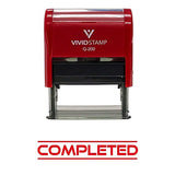 Red Completed Office Self-Inking Office Rubber Stamp