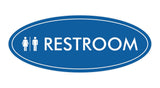 Signs ByLITA Oval Unisex Restroom Sign