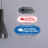 Designer Deliveries Sign In Here Wall or Door Sign