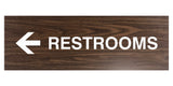 Signs ByLITA Basic Restrooms Left Arrow Directional Sign