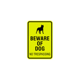 Signs ByLITA Portrait Round Beware of dog no trespassing Sign