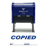 Copied By Date Self Inking Rubber Stamp