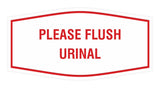 Fancy Please Flush Urinal Wall or Door Sign
