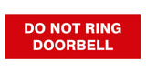 Signs ByLITA Basic Do Not Ring Doorbell Sign