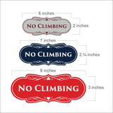 Signs ByLITA Designer No Climbing Sign