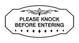 Victorian Please Knock Before Entering Sign