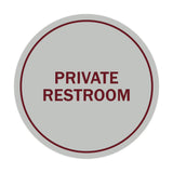 Signs ByLITA Circle Private Restroom Sign