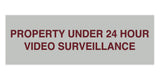 Signs ByLITA Basic Property 24 Hour Video Under Surveillance Sign