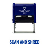 Scan And Shred Self Inking Rubber Stamp