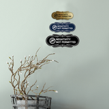 Designer Negativity Not Permitted Wall or Door Sign