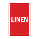 Portrait Round Linen Sign