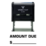AMOUNT DUE Self Inking Rubber Stamp