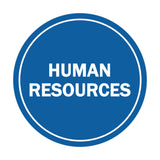 Signs ByLITA Circle Human Resources Sign
