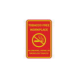 ByLITA Tobacco Free Workplace No Smoking, Vaping Or Smokeless Tobacco Sign